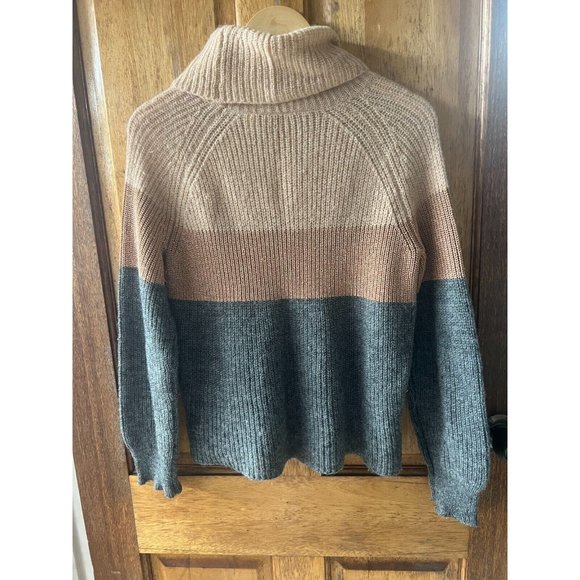 Country Road Grey & Peach  Soft Stretchy  Mohair Blend Wool Jumper Sz Medium - Picture 11 of 12